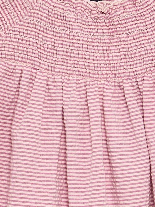Gestreept seersucker playsuit - Kiabi