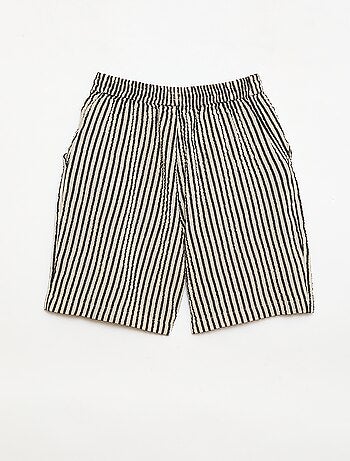 Gestreept short met trekkoordjes