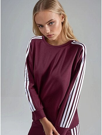 Gestreept sweatshirt met ronde hals en bijpassende rechte broek hiccup