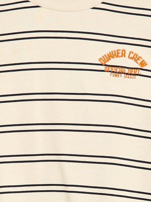 Gestreept sweatshirt met ronde hals - Kiabi