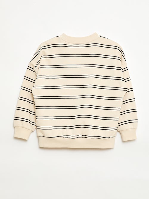Gestreept sweatshirt met ronde hals - Kiabi