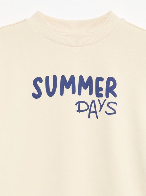 Gestreept sweatshirt met ronde hals - Kiabi