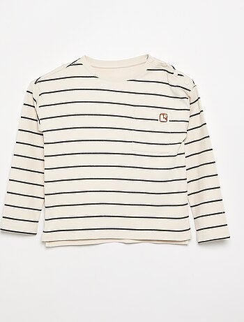 Gestreept T-shirt - gemakkelijk aan te trekken collectie