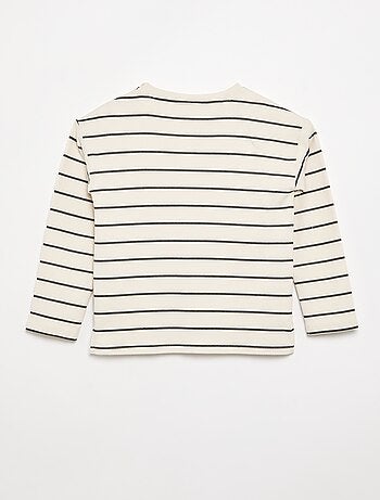 Gestreept T-shirt - gemakkelijk aan te trekken collectie