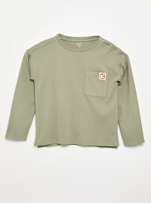 Gestreept T-shirt - gemakkelijk aan te trekken collectie - Kiabi