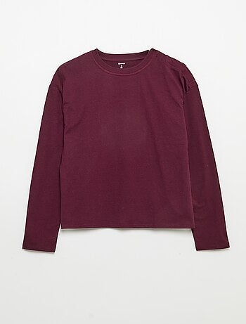 Gestreept T-shirt met klittenbandsluiting op de schouder - makkelijk aan te trekken collectie