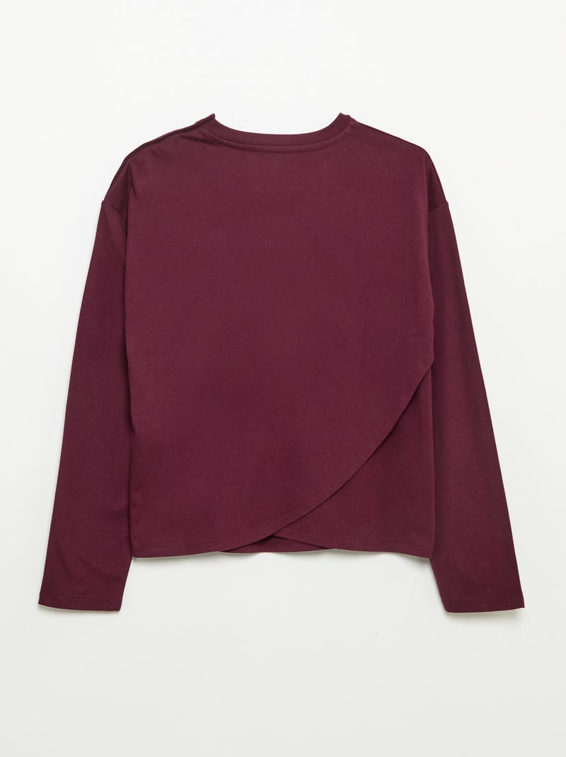 Gestreept T-shirt met klittenbandsluiting op de schouder - makkelijk aan te trekken collectie Rose - Kiabi