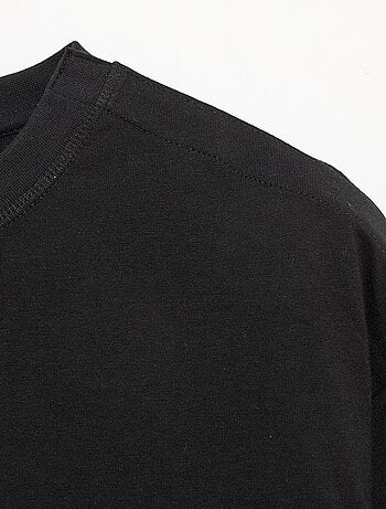 Gestreept T-shirt met klittenbandsluiting op de schouder - makkelijk aan te trekken collectie