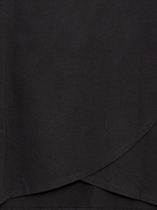 Gestreept T-shirt met klittenbandsluiting op de schouder - makkelijk aan te trekken collectie - Kiabi