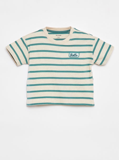 Gestreept T-shirt met korte mouw - Kiabi