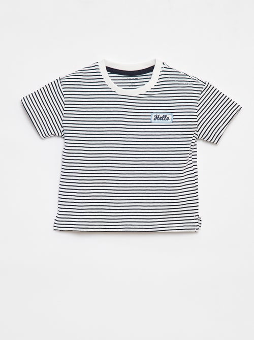 Gestreept T-shirt met korte mouw - Kiabi