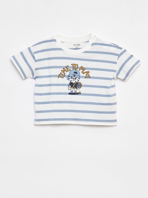 Gestreept T-shirt met korte mouw - Kiabi