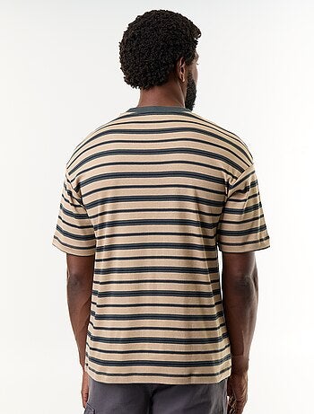 Gestreept T-shirt met korte mouwen