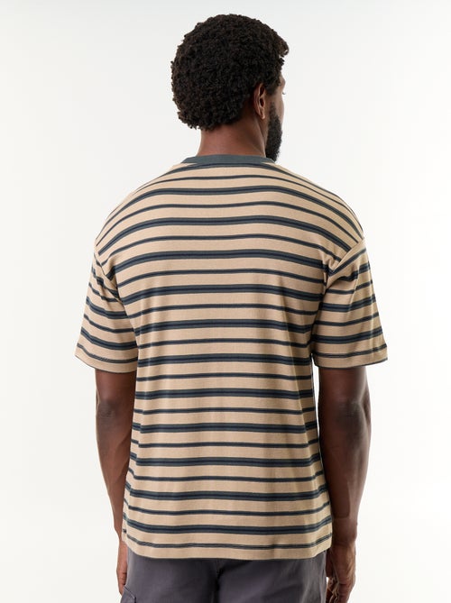 Gestreept T-shirt met korte mouwen - Kiabi Gestreept T-shirt met korte mouwen - Kiabi