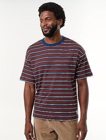 Gestreept T-shirt met korte mouwen