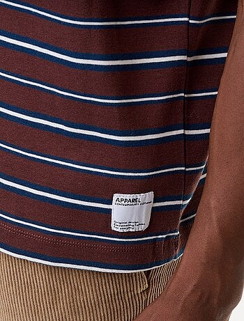 Gestreept T-shirt met korte mouwen