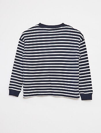 Gestreept T-shirt met lange mouw