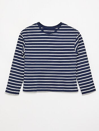 Gestreept T-shirt met lange mouwen