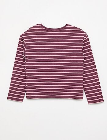 Gestreept T-shirt met lange mouwen