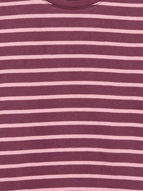 Gestreept T-shirt met lange mouwen - Kiabi