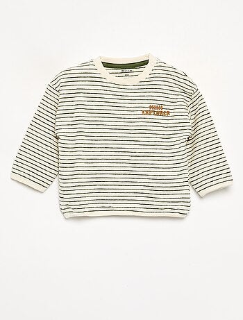 Gestreept T-shirt met lange mouwen