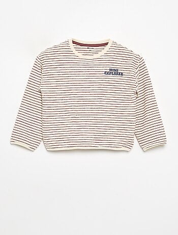 Gestreept T-shirt met lange mouwen