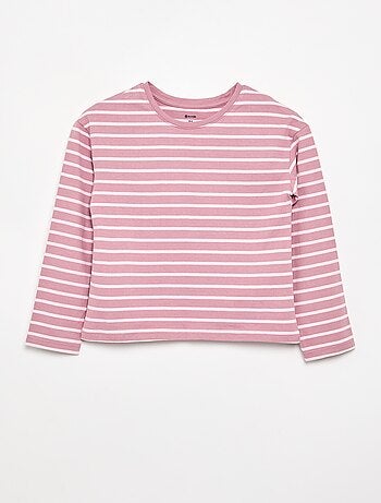 Gestreept T-shirt met lange mouwen