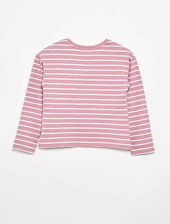 Gestreept T-shirt met lange mouwen