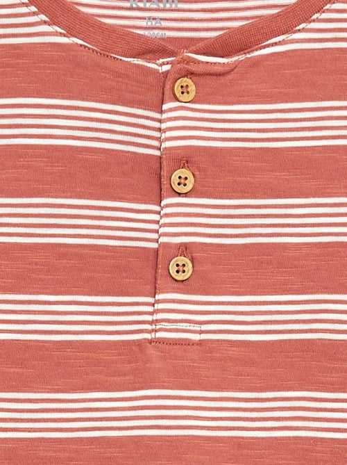 Gestreept T-shirt met tuniekkraag - Kiabi