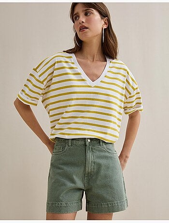 Gestreept T-shirt, MO Fashion