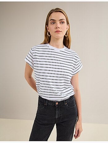 Gestreept T-shirt, MO Fashion