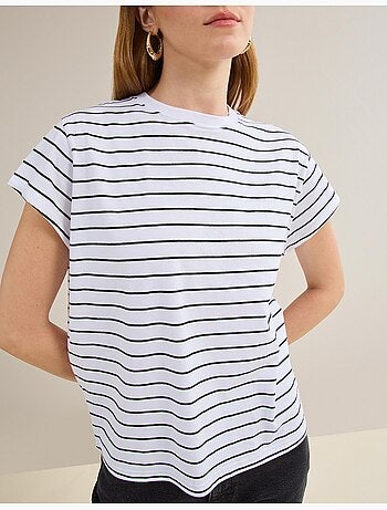 Gestreept T-shirt, MO Fashion