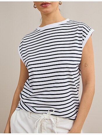 Gestreept T-shirt, MO Fashion