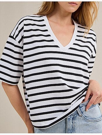 Gestreept T-shirt, MO Fashion