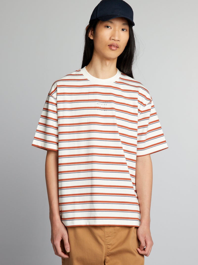 Gestreept T-shirt WIT - Kiabi