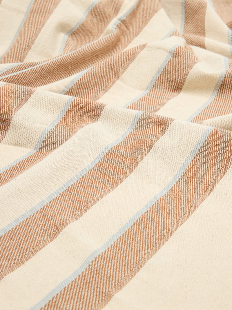 Gestreept tafelkleed - Kiabi Home Terracotta - Kiabi