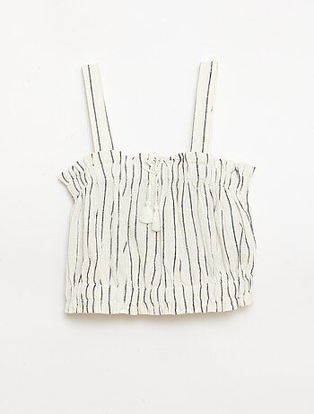 Gestreept topje met bandjes