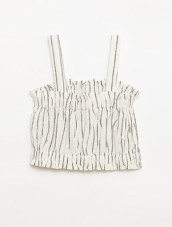 Gestreept topje met bandjes