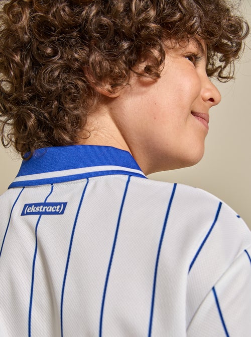 Gestreept voetbal-T-shirt met korte mouwen (Ekstract) - Kiabi