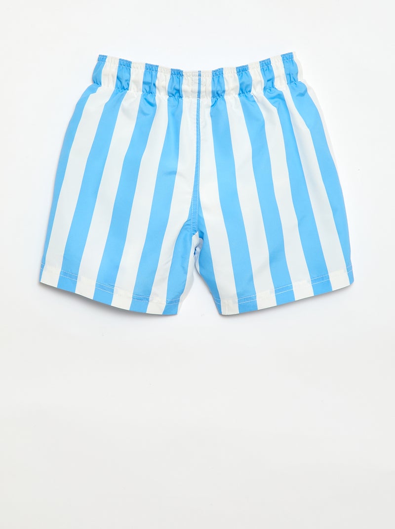 Gestreept zwembermuda Blauw - Kiabi