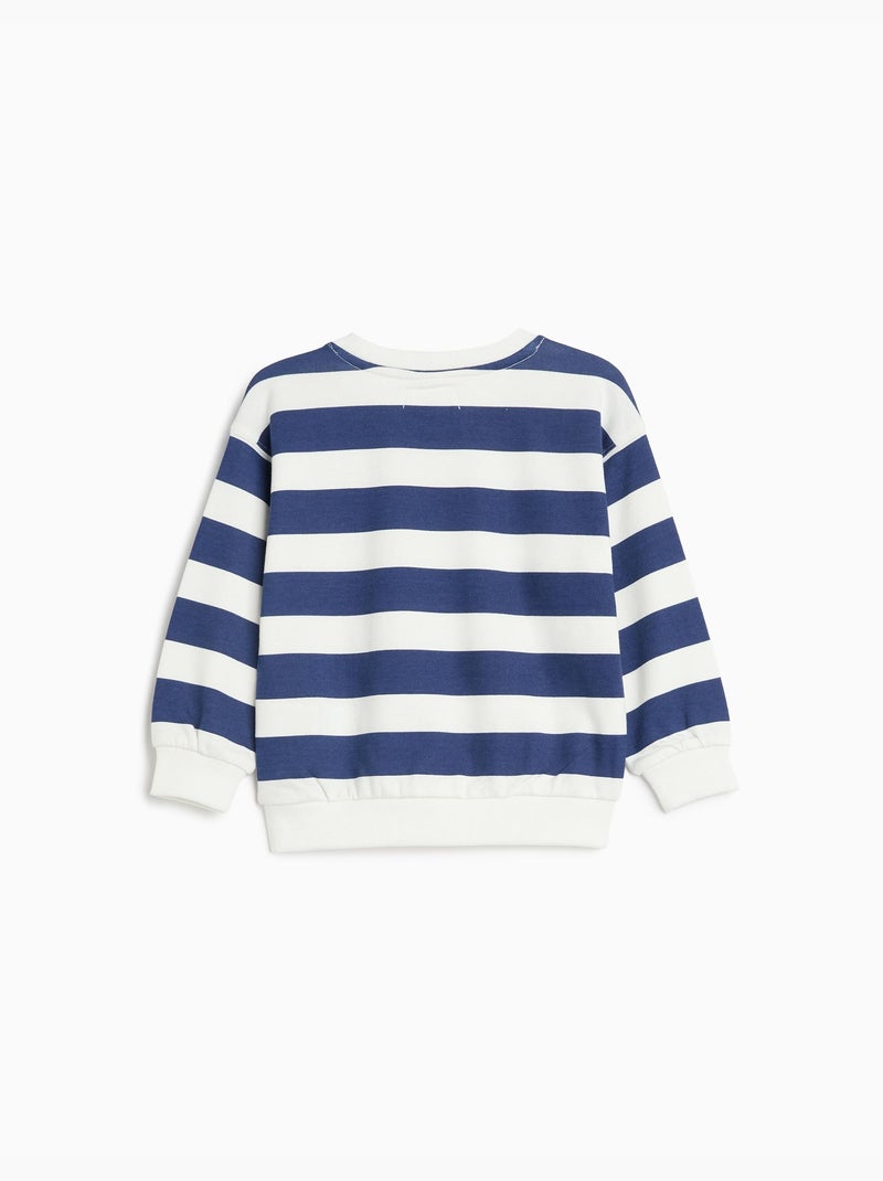 Gestreepte badtrui, mo fashion Blauw - Kiabi