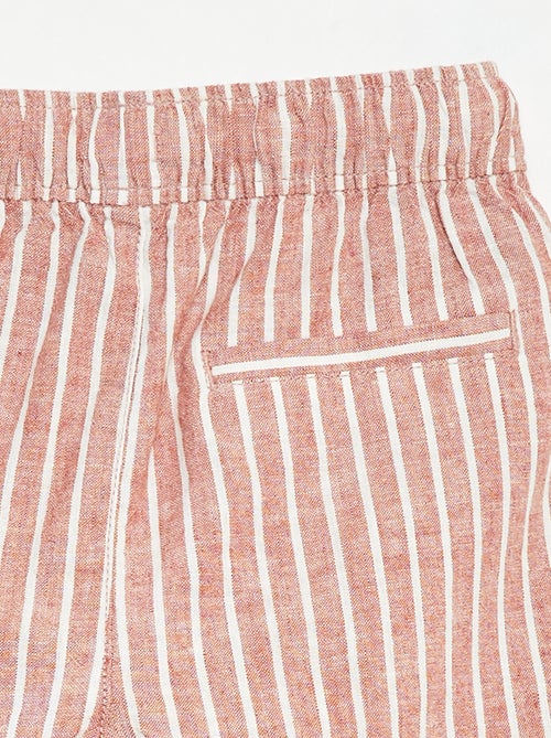 Gestreepte bermuda van luchtige stof - Kiabi