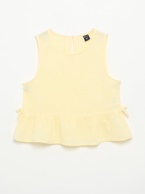 Gestreepte blouse met fantasie strikjes - Kiabi