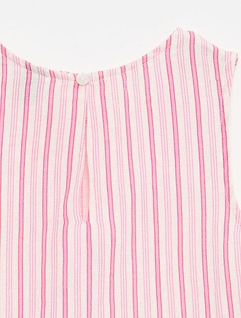 Gestreepte blouse met fantasie strikjes