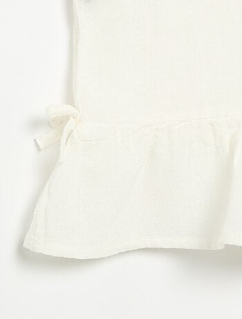 Gestreepte blouse met fantasie strikjes