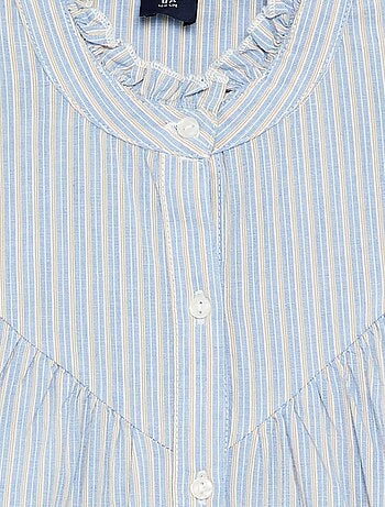 Gestreepte blouse met fantasiekraag