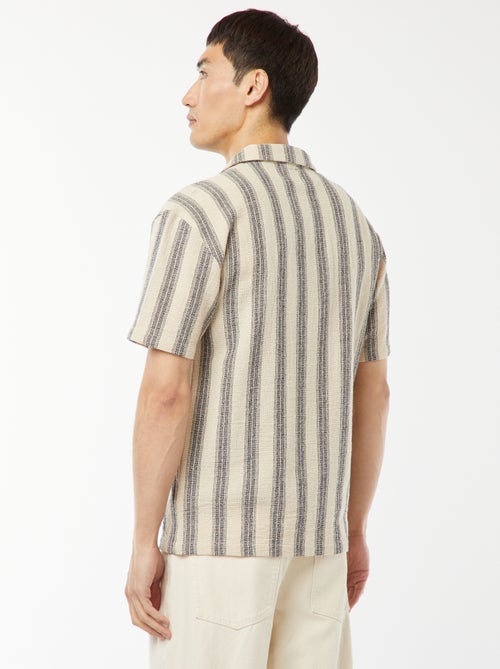 Gestreepte blouse met korte mouw - Kiabi