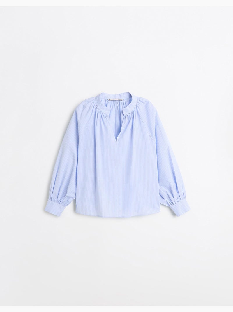 Gestreepte blouse, mo fashion Blauw - Kiabi