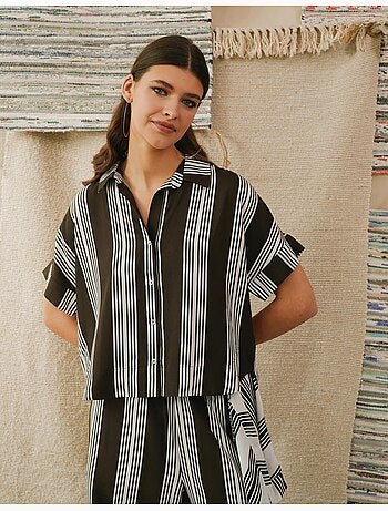 Gestreepte blouse, MO Fashion