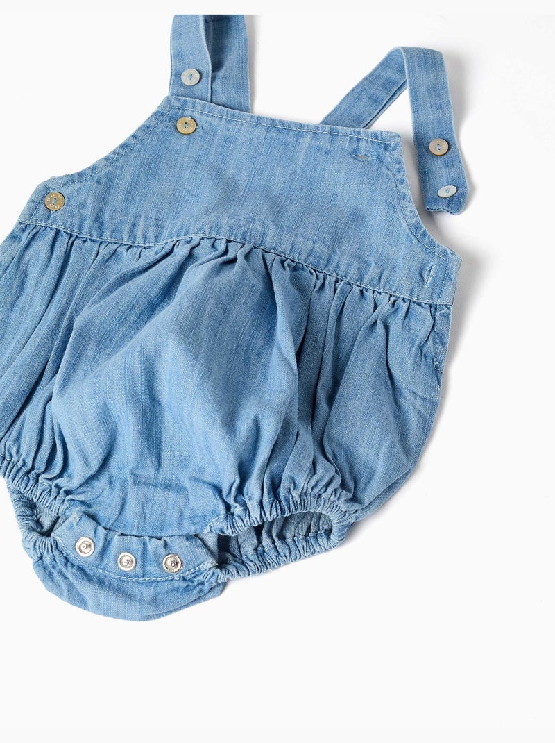 Gestreepte body en denim romper set Blauw Blauw - Kiabi